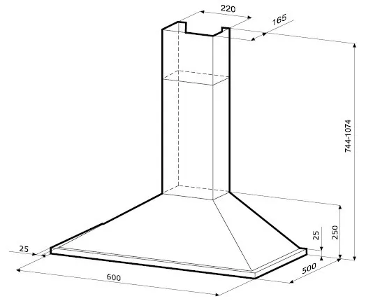 Вытяжка Krona Solang Smart 600 3P в Москве и Московской области от магазина Ammina